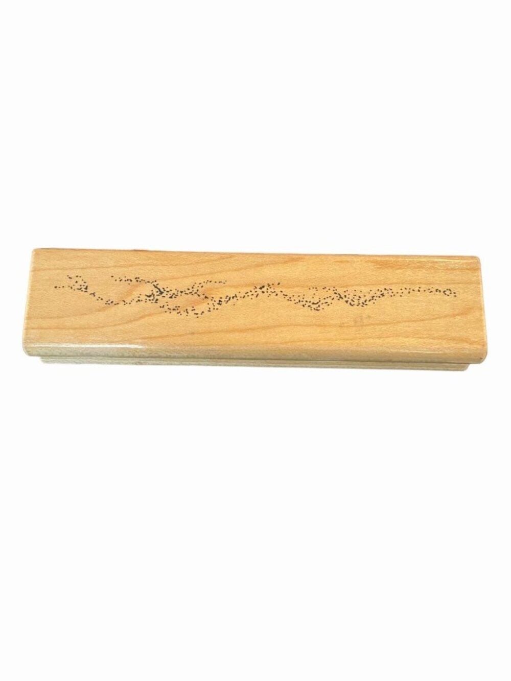 JRL Design Co. Sandy Beach Rubber Stamp T118 – 4.5x1" Wood Mounted